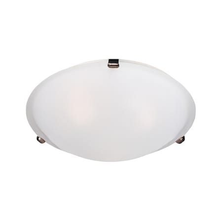 Maxim Lighting Malaga 2-Light 12.5" Wide Oil Rubbed Bronze Flush Mount Light 2680FTOI